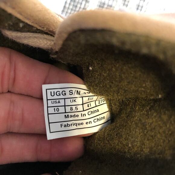 UGG Australia Calynda Seude Ankle Booties Womens Sz 10 Winter Cute Warm - Picture 8 of 10